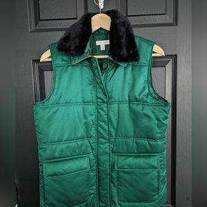 Charter Club Emerald Green Winter Ski Vest Jacket